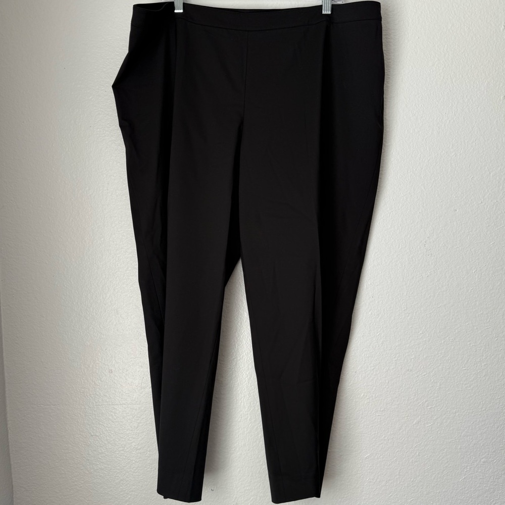 Lafayette 148 Cropped Blecker Black Virgin Wool Pants OfficeWear Business career
